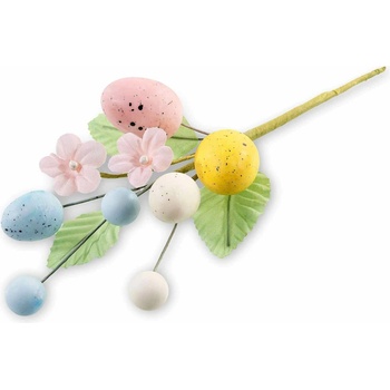 AFI Vetvička s farebnými vajíčkami 12 cm