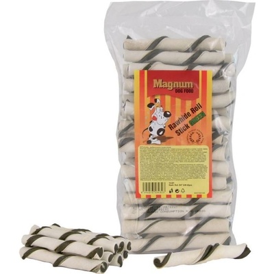 Magnum Rawhide Tyčinky Rollstick Pochúťka pre psa 12,5 cm 40ks zelená