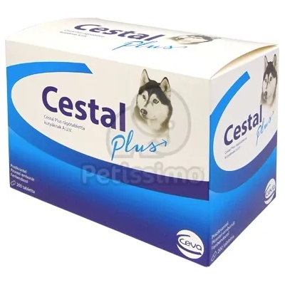 Cestal Plus дъвчащи таблетки за кучета 200 бр