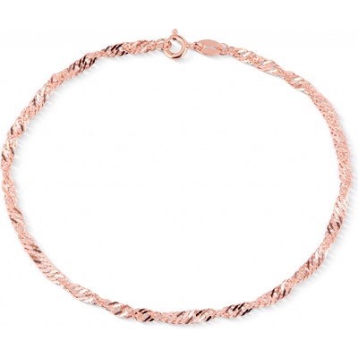 Olivie stříbrný náramek Singapore ROSE 7632