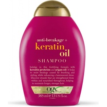 OGX Keratin Oil šampon na lámavé vlasy a roztřepené konečky 385 ml