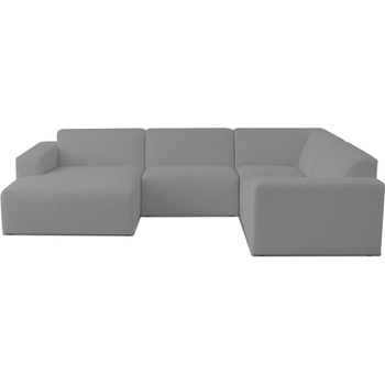 Scandic Сив ъглов диван от букле ("U" форма) Roxy - Scandic (U corner Left CM 3grey)