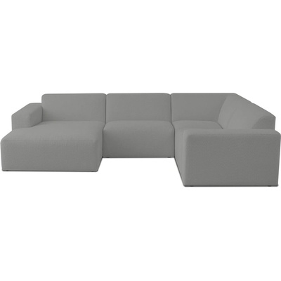 Scandic Сив ъглов диван от букле ("U" форма) Roxy - Scandic (U corner Left CM 3grey)