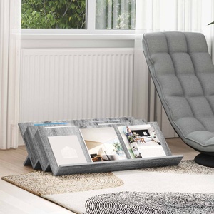 vidaXL Етажерка за списания с рафт Сив Сонома 90 x 53 x 28, 5 см (890893)