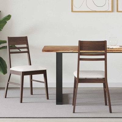 vidaXL Обедени столове 2 pcs Светло кафяво 43 x 54 x 89 см (42020438)