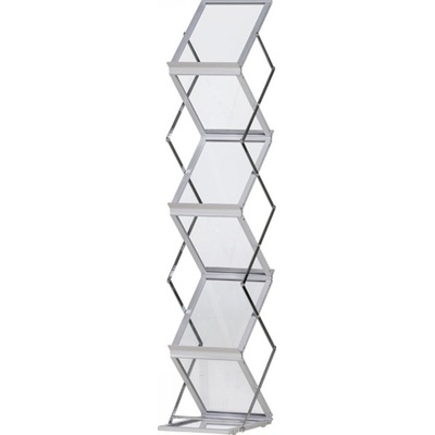 Jansen Display Skládací stojan na brožury ZigZag 6 x kapsa na katalogy A4 – Zboží Mobilmania