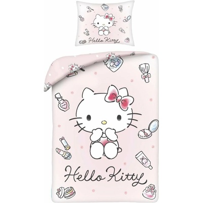 Halantex obliečky z mikrovlákna Hello Kitty motív Beauty Time 70x90 140x200