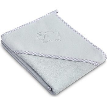 SENSILLO Dětská osuška Ovečka 80x80 cm šedá