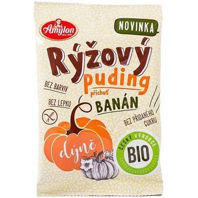 Amylon pudink rýžový s dýní a příchutí banánu bezlepkový Bio 40 g – Zbozi.Blesk.cz