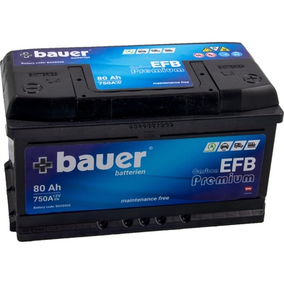 Bauer Carbon EFB 12V 80Ah 750A BA58008