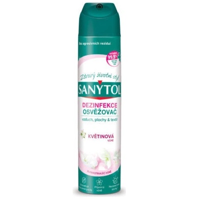 Sanytol Dezinfekční osvěžovač vzduchu, povrchů a textilií 300 ml Květinová vůně