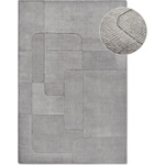 Villeroy & Boch Сив ръчно изработен вълнен килим 160x230 cm Charlotte - Villeroy&Boch (106169-160x230)
