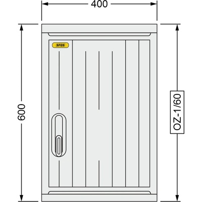 SFOS 400x600x245mm OZ-1/60