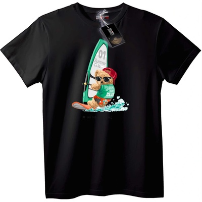 Тениска Ветроходна мечка Beach Club - 6XL, Black