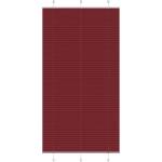 vidaXL Плисирана щора, бордо червена, 110x200 см, ширина на плата 109, 4 см, полиестер (4015264)