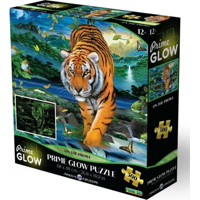PRIME 3D Puzzle Tygr na lovu 1000 ks