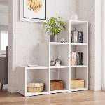 MIRJAN 24 Етажерка за книги TRIO 108x105 см бял (MJ0081)