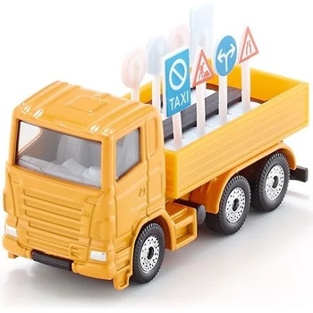 Image 1 of SIKU Метална количка Siku - Road Main Lorry, с 8 пътни знака (1322)