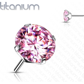 Šperky4U kamínek k Push In piercing do nosu titan TIT1148P-030