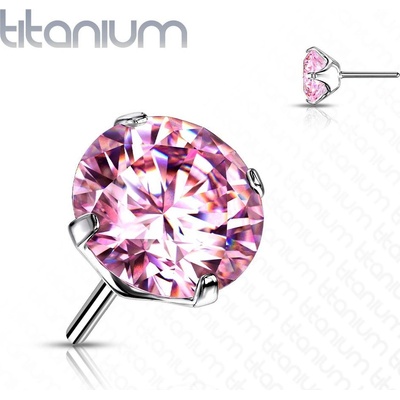 Šperky4U kamínek k Push In piercing do nosu titan TIT1148P-030