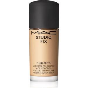 MAC Cosmetics Mini Studio Fix Fluid SPF 15 24HR Matte Foundation + Oil Control матиращ фон дьо тен SPF 15 цвят NC17 15ml
