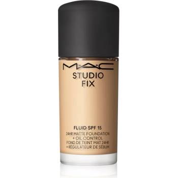 MAC Cosmetics Mini Studio Fix Fluid SPF 15 24HR Matte Foundation + Oil Control матиращ фон дьо тен SPF 15 цвят NC17 15ml