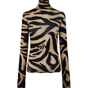 OFF WHITE Блуза OFF WHITE Women's Zebra Turtleneck Sweater - Beige