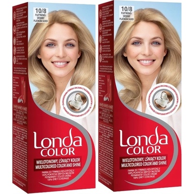 Londa Color Barva na Vlasy Platinově Stříbrná 10/8 x2