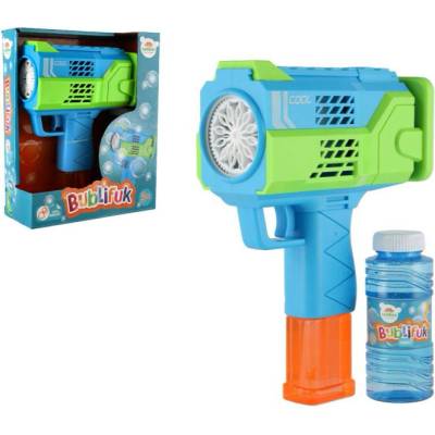 Bublifuk pištole s náplňou plast 16cm na batérie
