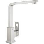 GROHE Кухненски смесител Grohe Eurocube, матов хром, Supersteel (31255DC0)