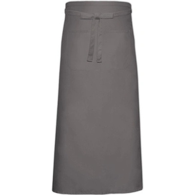 Link Kitchen Wear Bistro zástěra s přední kapsou X968T Dark Grey Pantone 431 100x100cm