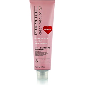Paul Mitchell Clean Beauty Color Protect Color Depositing Treatment Маска за коса за жени 150 ml цвят Cayenne