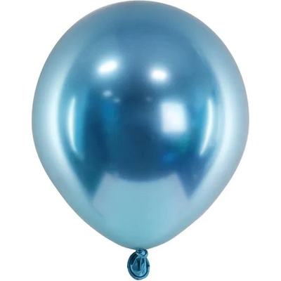 Party Deco CHB1 5 001 50 Mini chromované balóny Glossy 12cm Modrá