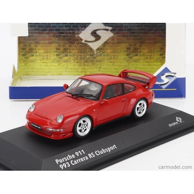 Solido Porsche 911 993 Rs Clubsport Coupe 1993 Red 1:43