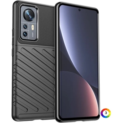 Xiaomi Mi 12 Pro Удароустойчив Twill Texture Калъф и Протектор