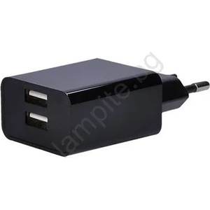 Solight DC48A - Адаптер за зареждане 2xUSB/3100mA/230V черен (SL0969)