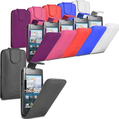 Huawei Ascend Y300 Flip Калъф + Скрийн Протектор