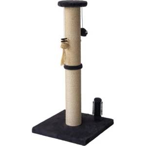 Nobby Драскалка за коте с четка brush l, ЧЕРЕН, 40х40х88см. , nobby Германия 54203-28