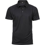TEE JAYS tj7200 cooldry / Мъжка спортна поло тениска - черна s (18720000201)