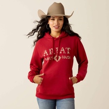 Ariat Mikina Ranch Goods Hood dámská rio červená