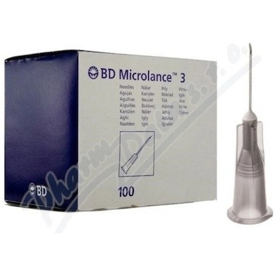 BD Microlance 3 inj.jehla 27G 0.4x13 mm šedá 100 ks