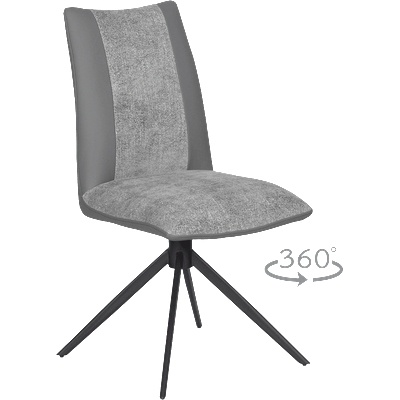 Carmen Трапезен стол tulsa - тъмносив (3532359)