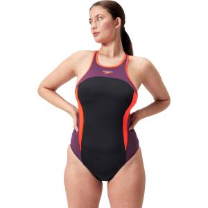 Speedo Цял бански womens high neck splice cross back - sportdepot - 59,95 лв