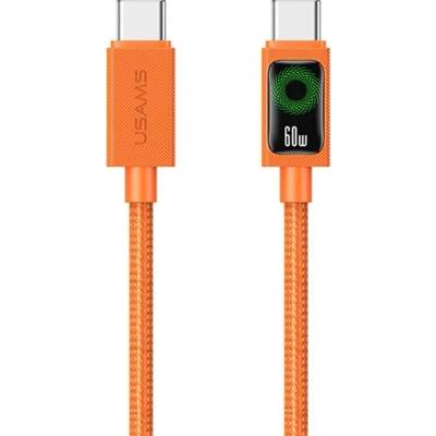 USAMS SJ773 кабел за данни Type-C - Type-C, 120cm, NARANCSSÁRGA SJ773USB02 (SJ773USB02)