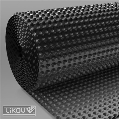 LIKOV Nopová fólie Linop 20-V 800 výška nopu 20mm, šířka 2m, délka 20bm, 40m2/bal