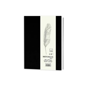 Drasca Скечбук Basic А5 100г 128л черен