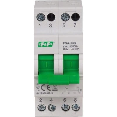 F&F PŘEPÍNAČ SÍTĚ/GENERÁTOR MODULOVÝ PSA-263