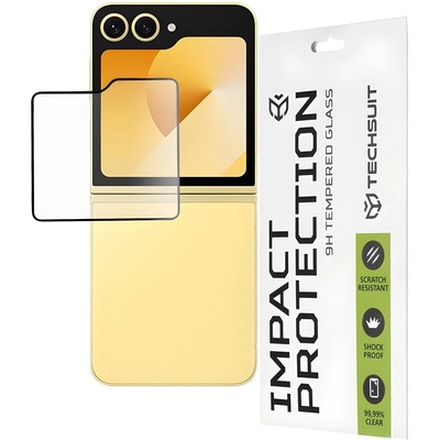 Techsuit защитно стъкло 9H за Samsung Galaxy Z Flip 6 - Черен KP36632 (36632)