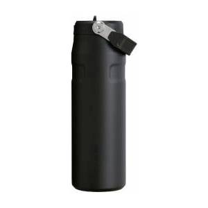 STANLEY 1913 Flip Straw drinking bottle with straw 0.7L - thermal mug cools for 10 hours - ice cold for 3 days - BPA-free - leak-proof - for cup holders - dishwasher safe - black - 10-11283-143