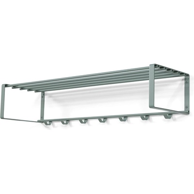 Spinder Design Сиво-зелена метална стенна закачалка с рафт 100 cm Rex - Spinder Design (GW130-33)